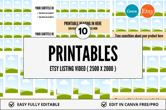 10 Printables Etsy Video Mockup: Elevate Your Digital Shop