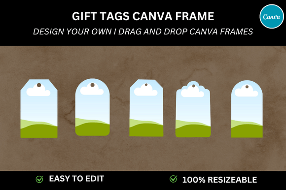 5 Gift Tag Frame Mockup Canva: Elevate Your Brand Presentation