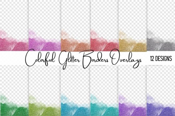 Colorful Glitter Overlay Borders: Elevate Your Creative Projects