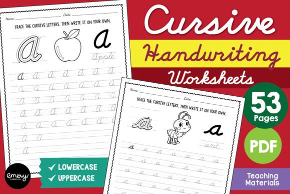 Cursive Handwriting Practice Worksheets: A Designer's Typography Asset