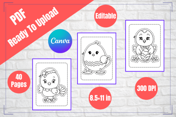 Cute Easter Chick Scissors Skills: A Design Asset for Creative Projects