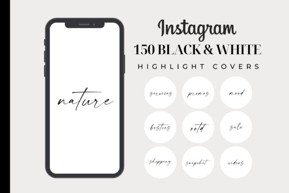 Elevate Your Brand with 150 Black and White Instagram Highlight Covers