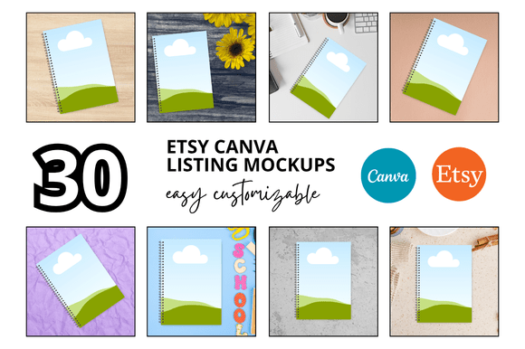 Elevate Your Etsy Shop with 30 Netbook Mockup Templates