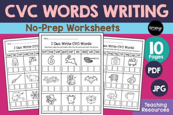Enhancing Early Literacy with CVC Words Writing Worksheets