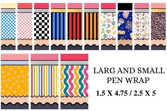 Pen Wrap Bundle: Elevate Your Back-to-School Design Assets