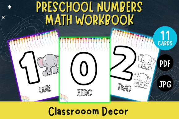 Preschool Numbers 0-10 Math Workbook
