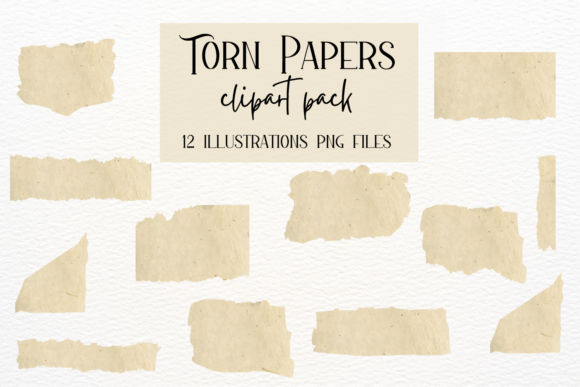 Timeless Textures: Integrating Vintage Torn Papers Clipart into Modern Design