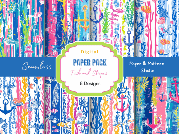 Unlocking Creative Potential with Fish with Stripes Seamless Pattern