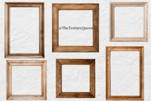 Wood Frames Clipart: Authentic Design Elements